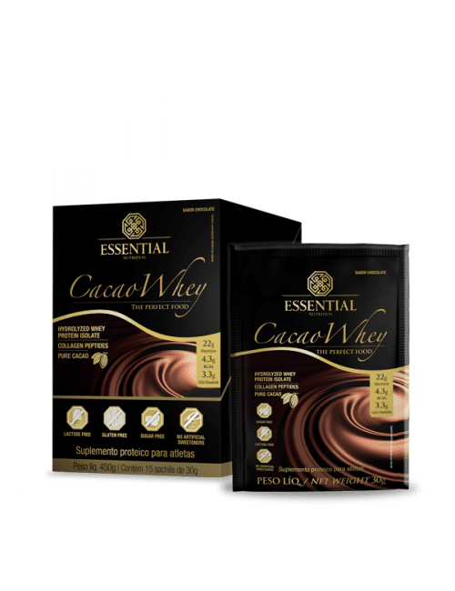 Cacao Whey Essential Nutrition 30G Sachê