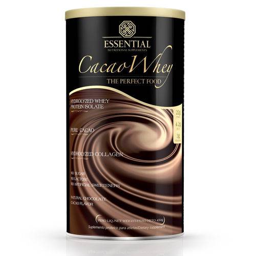 Tudo sobre 'Cacao Whey Essential Nutrition 450g - Cacau'