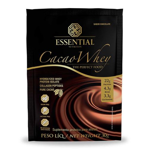 Cacao Whey Sachê 30g Essential Nutrition