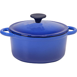 Caçarola de Ferro Fundido 20cm Azul - La Cuisine