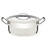 Caçarola Rasa em Aço Inox com Alças e Tampa Professional Tramontina - 16 Cm / 1.4 Lt