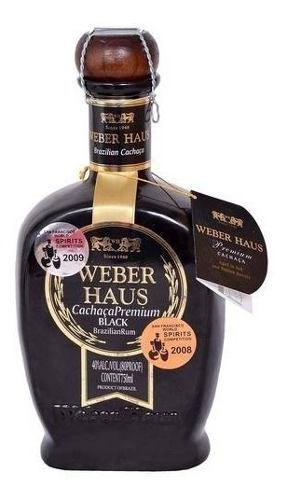 Cachaça Weber Haus Premium Black Louca 3 Anos 750ml