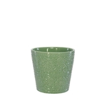 Cachepot Vaso De Ceramica Verde
