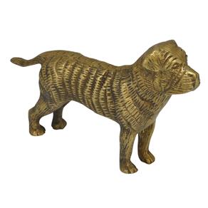 Cachorro Decorativo BTC de Resina 11x8 Cm - Bronze