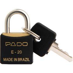 Cadeado Cores SM E-20mm Preto - Pado