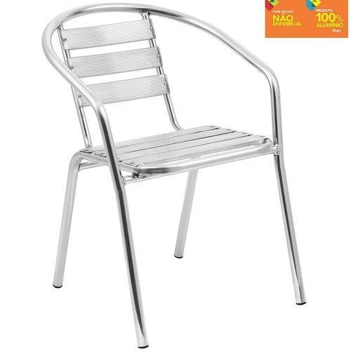 Cadeira 100 em Alumínio para Jardim - Alegro Móveis