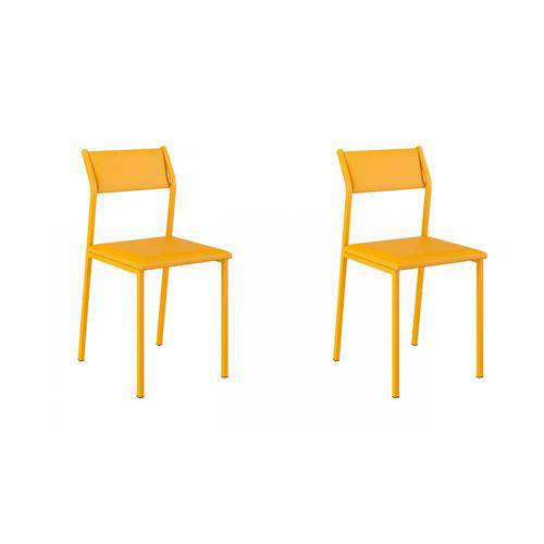 Tamanhos, Medidas e Dimensões do produto Cadeira 1709 02 Unidades Carraro | Cor: Amarela