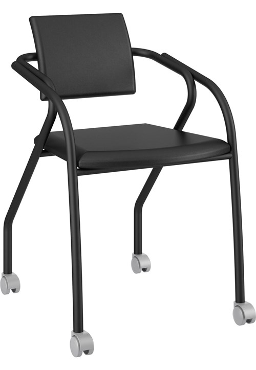Cadeira 1713 Caixa com 1 Napa Móveis Carraro Preto