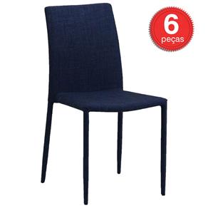 Cadeira 4403 06 Unidades Ór Design - Jeans Azul