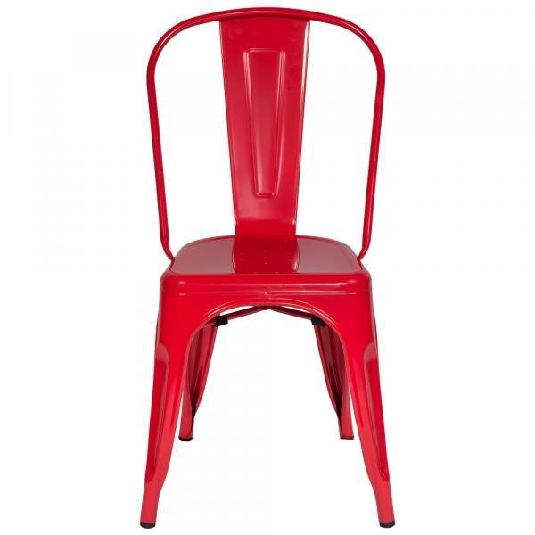 Cadeira Aço Carbono Pintura Epóxi Umix 315 Vermelha - Universal Mix