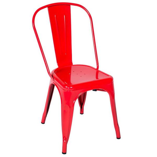 Cadeira Aço Carbono Pintura Epóxi Umix 315 Vermelha - Universal Mix