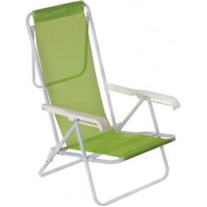 Cadeira Aço Reclinável 8 Posições Verde-maçã Mor
