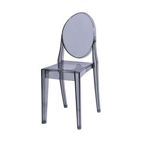 Cadeira Acrílica Sem Braço OR Design Fume - Cinza