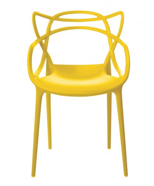 Cadeira Allegra em Polipropileno Cor Amarelo - 44931 - Sun House