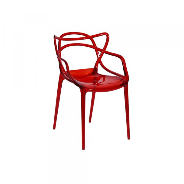 Cadeira Allegra Policarbonato Vermelha - Or Design
