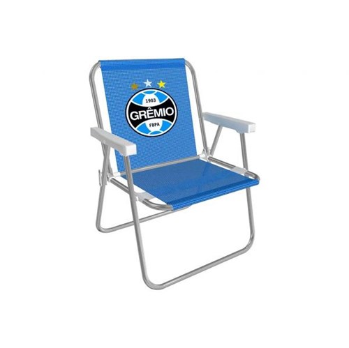 Cadeira Alta Alumínio Azul Grêmio - Mor