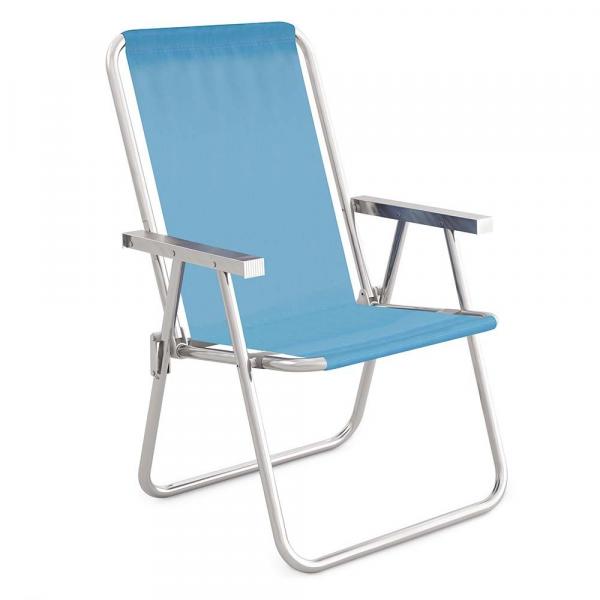 Cadeira Alta Conforto Alumínio Sannet - Azul - Mor