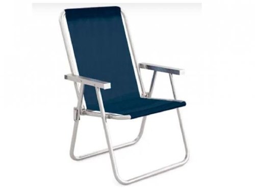 Cadeira Alta Conforto Alumínio Sannet Azul - MOR