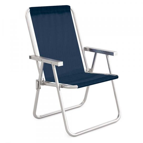 Cadeira Alta Conforto Alumínio Sannet Azul - Mor