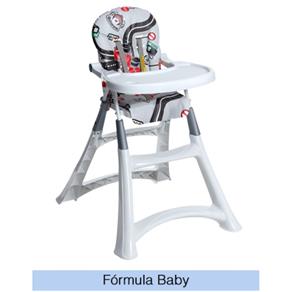 Cadeira Alta Premium Formula Baby - Galzerano - Cinza/Preto