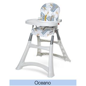 Cadeira Alta Premium Oceano - Galzerano - Branco/Azul