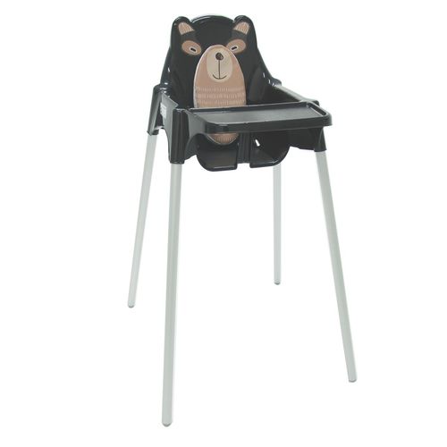 Cadeira Alta Refeição Infantil Teddy Preta Tramontina 92370/009