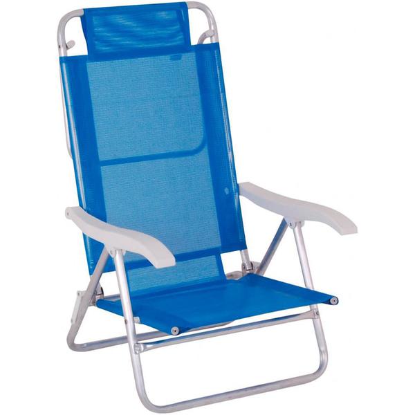 Cadeira Alumínio Summer Azul 2105 Mor