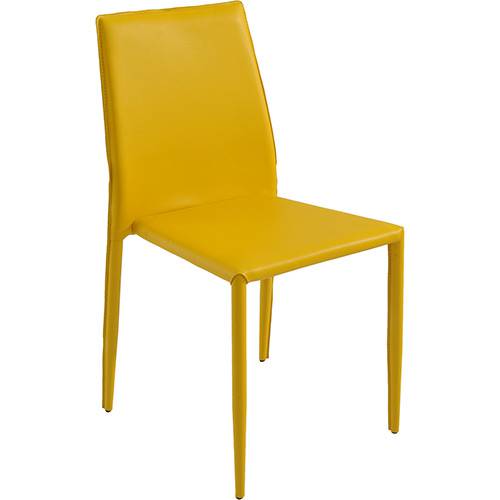 Tamanhos, Medidas e Dimensões do produto Cadeira Amanda PVC Amarelo - Rivatti