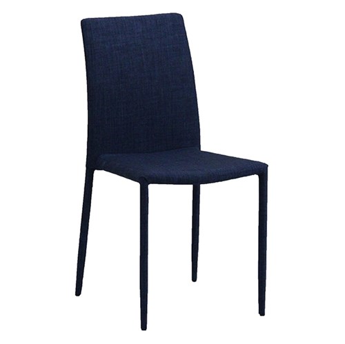 Cadeira Amanda Tecido Azul Jeans Or Design
