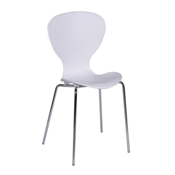 Cadeira Amparo em Polipropileno Sem Braços Branco - Or Design