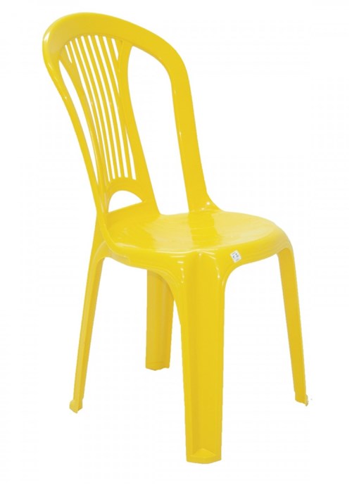 Cadeira Atlântida Economy Sem Braços Amarela
