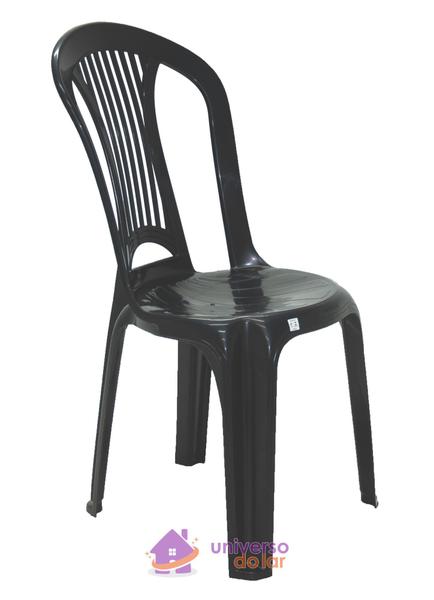 Cadeira Atlântida Sem Braços Preta - Tramontina