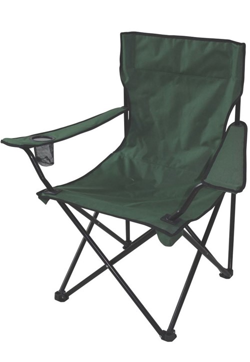 Cadeira Aurora Dobrável com Braço e Porta-Copos Verde - EchoLife