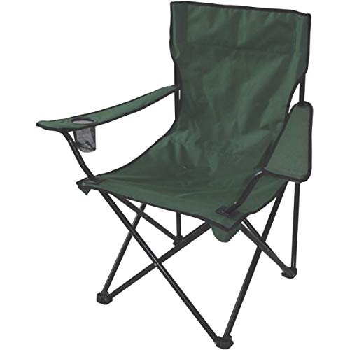 Cadeira Aurora Dobrável com Braço e Porta-Copos Verde - EchoLife