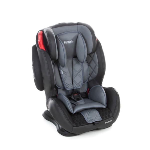 Cadeira Auto Bebê Reclinável Cockpit Infanti Cinza 9 a 36 Kg