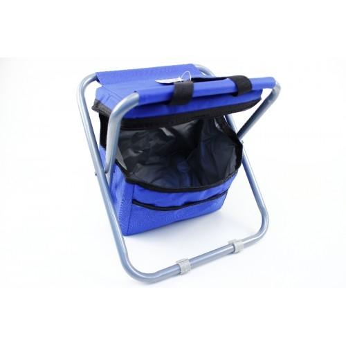 Cadeira Banco Banquinho Dobravel com Bolsa Termica Cooler Acoplado para Pesca, Camping e Praia