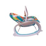 Cadeira Bebê Descanso Musical Vibratória 18 Kg Safari Azul