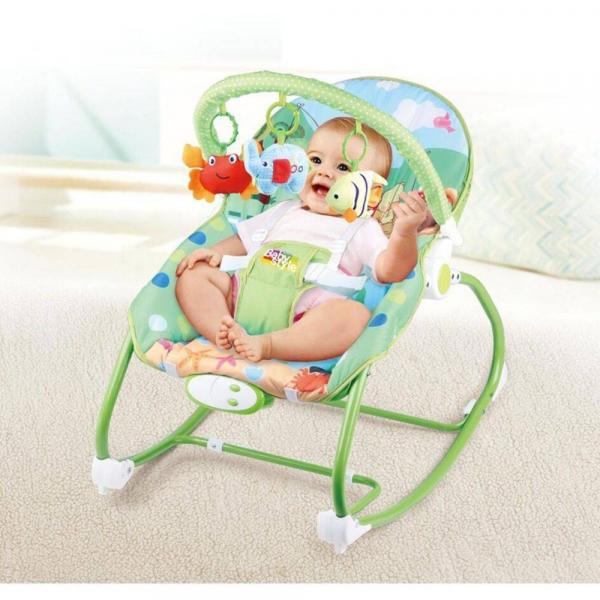 Cadeira Bebê Descanso Vibratória Musical Balanço Selva 18 Kg - Baby Style