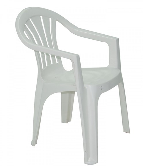 Cadeira Bertioga com Braços Branca