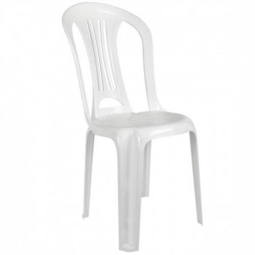 Cadeira Bistro em Plastico Suporta Ate 182 Kg Branca Mor