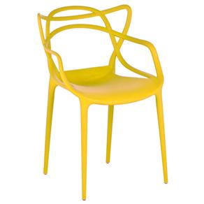 Cadeira By Haus Design Italiano em Polipropileno - Amarelo