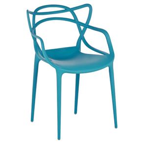 Cadeira By Haus Design Italiano em Polipropileno - Azul