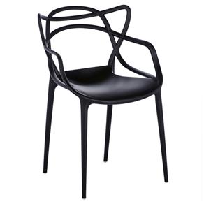 Cadeira By Haus Design Italiano em Polipropileno - Preto