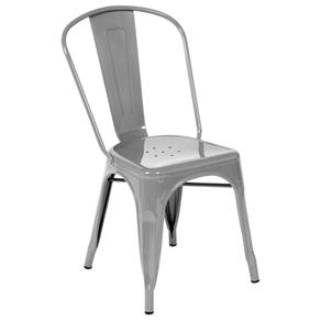 Cadeira By Haus Tolix em Aço Metálico e Pintura Epóxi - Cinza