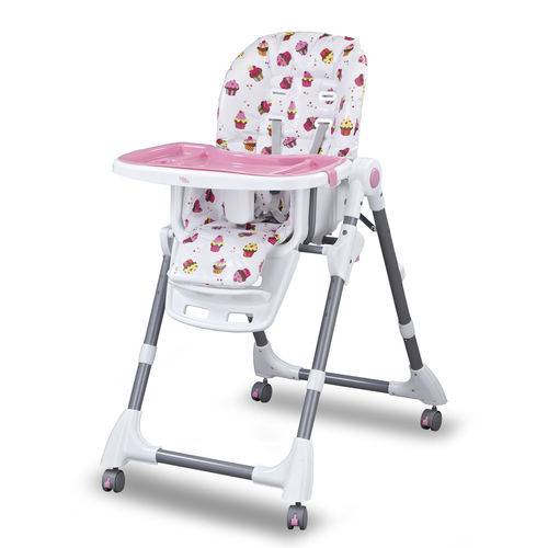Cadeira Cadeirao Alimentação Bebe Cherry Baby Style Rosa