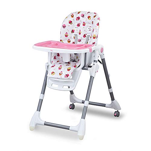Cadeira Cadeirão Alimentação Bebe Cherry Baby Style (ROSA)