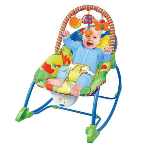 Cadeira Cadeirinha Bebê Descanso Vibratória Musical Até 18kg - Baby Style