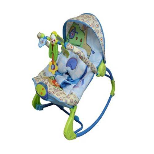 Tudo sobre 'Cadeira Cadeirinha Bebê Descanso Vibratória Musical Rocker com Balanço Azul'