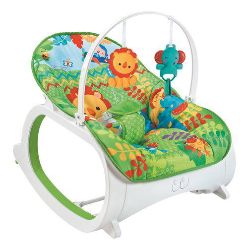 Tudo sobre 'Cadeira Cadeirinha de Descanso Safari Infantil Musical com Móbiles - Verde'