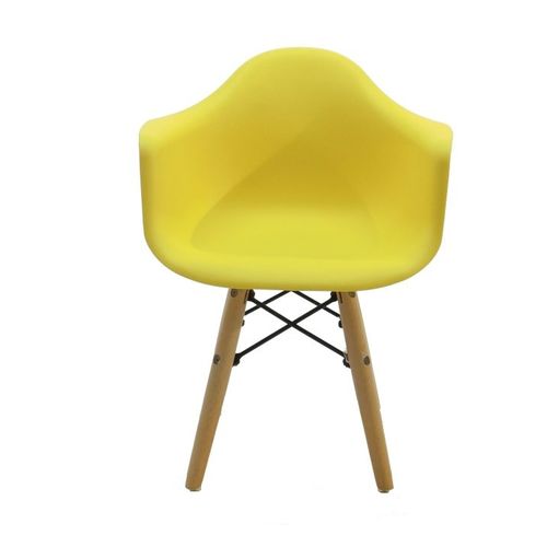 Cadeira Charles Eames com Braço Amarela - Kids